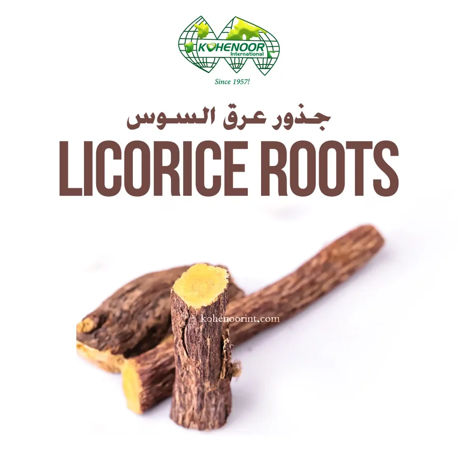 Dried licorice root, Glycyrrhiza glabra, Pakistan origin